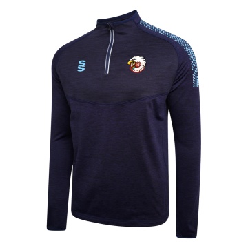 Central Essex - 1/4 Zip Dual Performance Top : Navy